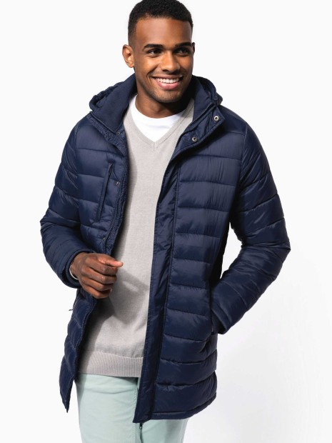 Vestes à personnaliser KARIBAN Parka doudoune légère à capuche homme 