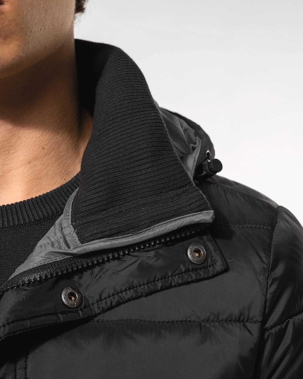 KARIBAN Leichter Herren-Daunenparka mit Kapuze Jacken personalisierbar