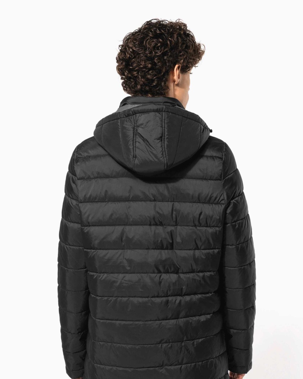 KARIBAN Leichter Herren-Daunenparka mit Kapuze Jacken personalisierbar