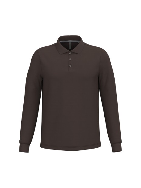 KARIBAN Polo manches longues homme /api/colors/b1e9730e-2307-4dc6-a97e-0dcccdb1ecfa personnalisable