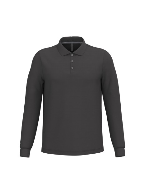KARIBAN Polo manches longues homme /api/colors/3664e9be-231a-44a8-bacd-707b001b474c personnalisable
