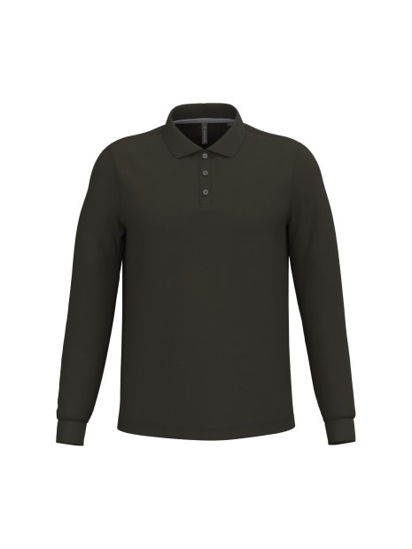 KARIBAN Polo manches longues homme /api/colors/7d4189a1-61a3-430b-83e5-a3a6fe159806 personnalisable