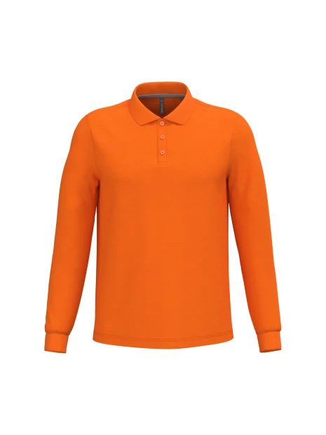 KARIBAN Polo manches longues homme /api/colors/d51260d5-b263-4200-988d-ee19f414959e personnalisable