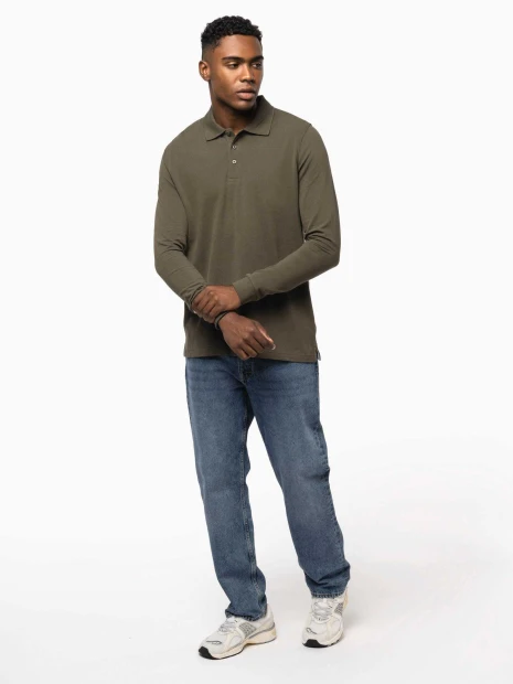 Polos à personnaliser KARIBAN Polo manches longues homme 