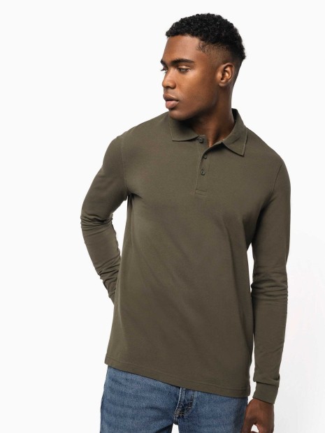 Polos à personnaliser KARIBAN Polo manches longues homme 