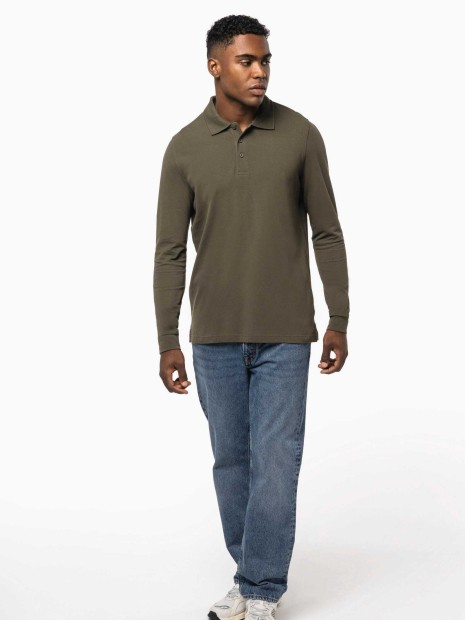 Polos à personnaliser KARIBAN Polo manches longues homme 