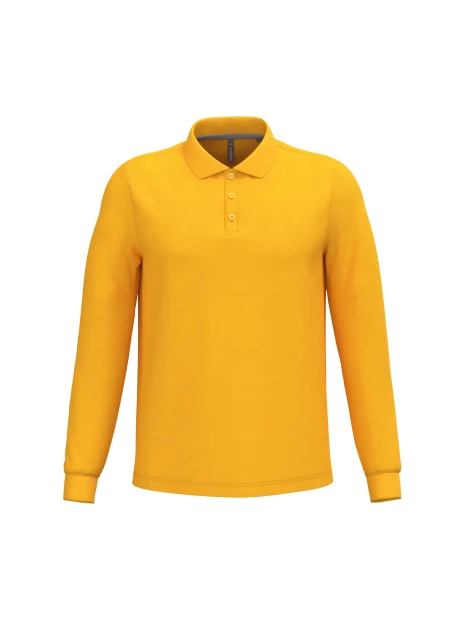 KARIBAN Polo manches longues homme /api/colors/ea0c172c-722e-46fc-acb7-2617a4097874 personnalisable