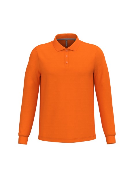 KARIBAN Polo manches longues homme /api/colors/d51260d5-b263-4200-988d-ee19f414959e personnalisable