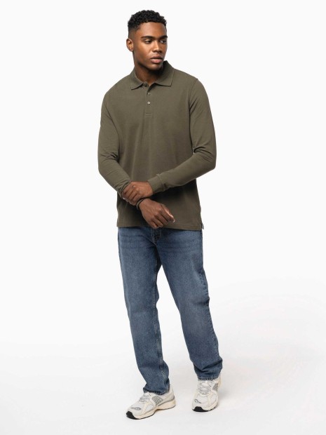 Polos à personnaliser KARIBAN Polo manches longues homme 