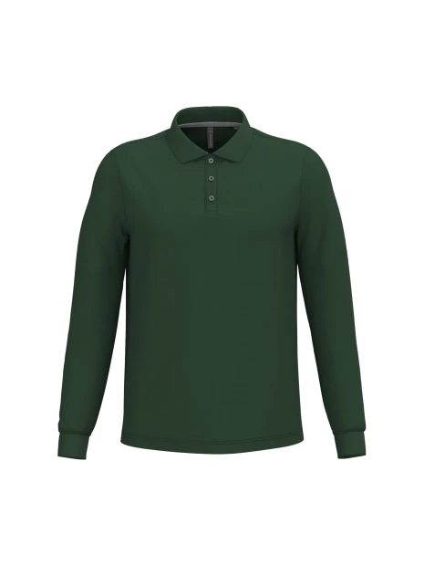 KARIBAN Polo manches longues homme /api/colors/04ff5422-733a-4283-80b4-be8cd0eba314 personnalisable
