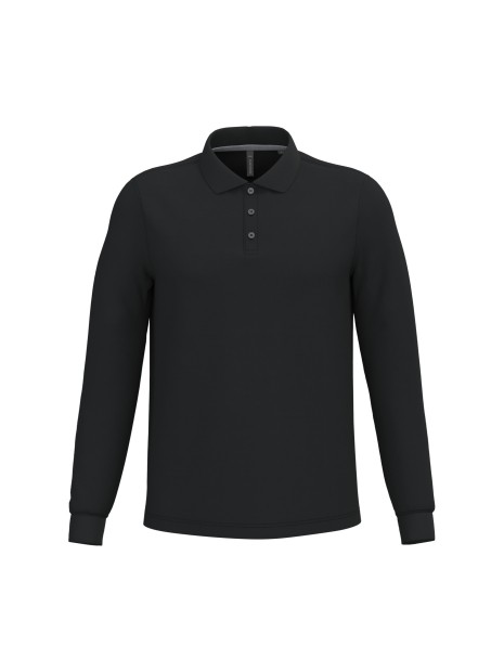 KARIBAN Polo manches longues homme /api/colors/b9fdad4a-5e94-45cb-8c03-c08b349b28c3 personnalisable