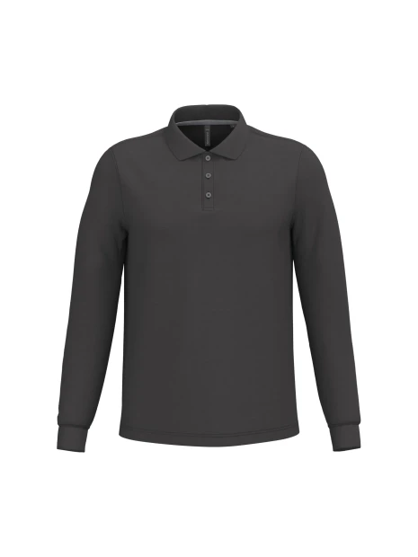 KARIBAN Polo manches longues homme /api/colors/3664e9be-231a-44a8-bacd-707b001b474c personnalisable