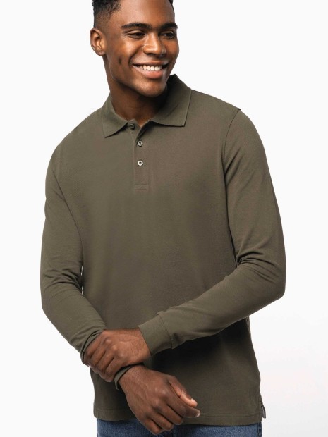 Polos à personnaliser KARIBAN Polo manches longues homme 