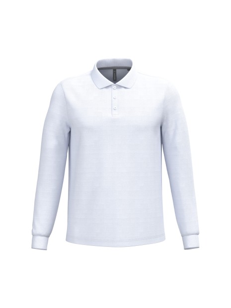 KARIBAN Polo manches longues homme /api/colors/7a92cd2d-10d2-40b4-928b-296bb7487506 personnalisable