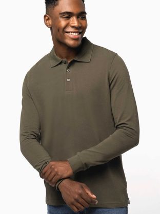 Polo manches longues homme