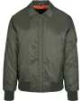 BUILD YOUR BRAND Collar Bomber Jacket Jacken personalisierbar