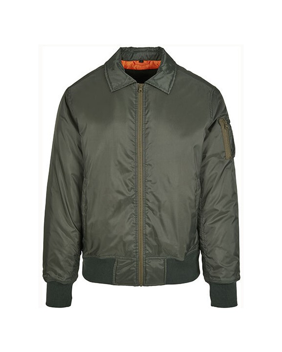 Vestes personnalisable BUILD YOUR BRAND Collar Bomber Jacket