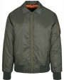 Jassen BUILD YOUR BRAND Collar Bomber Jacket voor bedrukking &amp; borduring