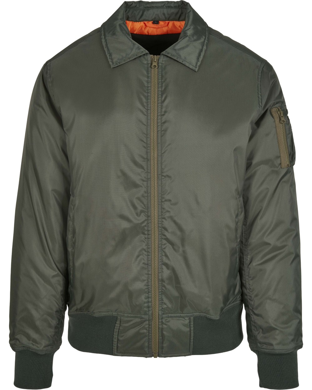 Jassen BUILD YOUR BRAND Collar Bomber Jacket voor bedrukking &amp; borduring