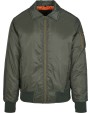 Jassen BUILD YOUR BRAND Collar Bomber Jacket voor bedrukking &amp; borduring