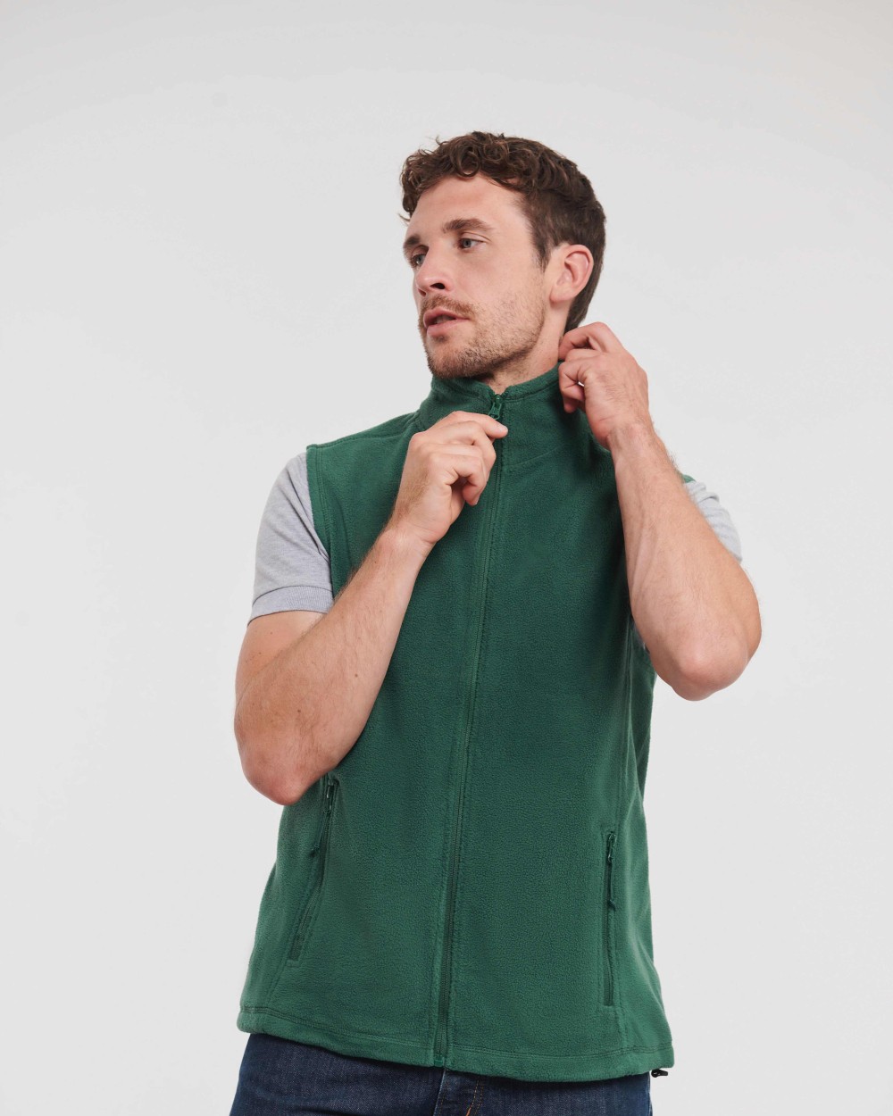 Jassen RUSSELL Outdoor fleece gilet voor bedrukking &amp; borduring