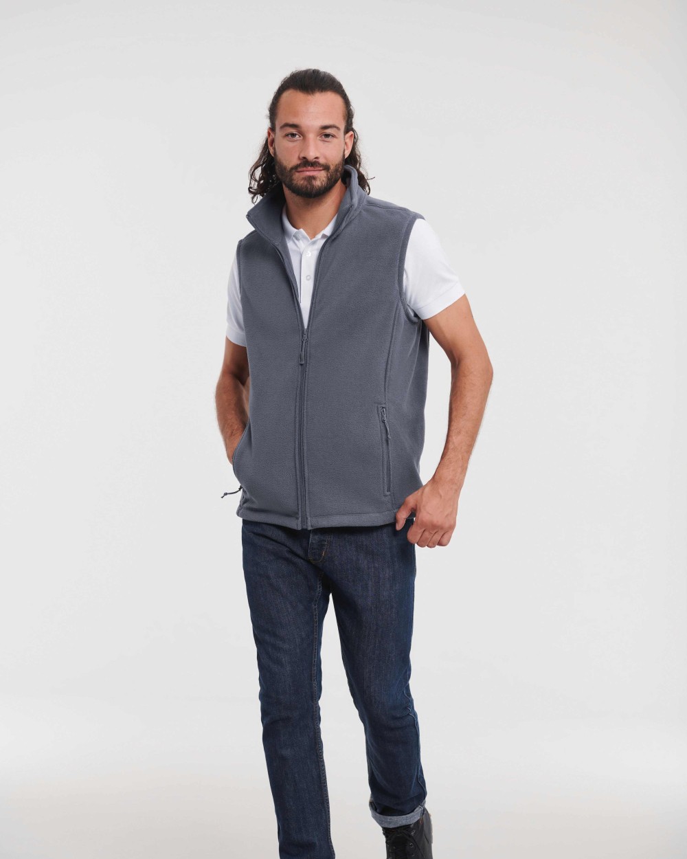 Jassen RUSSELL Outdoor fleece gilet voor bedrukking &amp; borduring