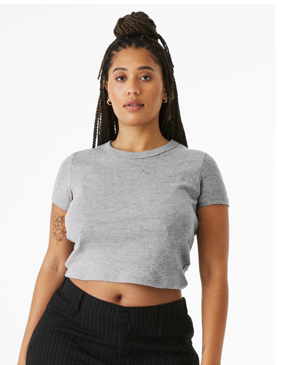 T-shirts BELLA-CANVAS WOMEN'S MICRO RIB BABY TEE voor bedrukking &amp; borduring