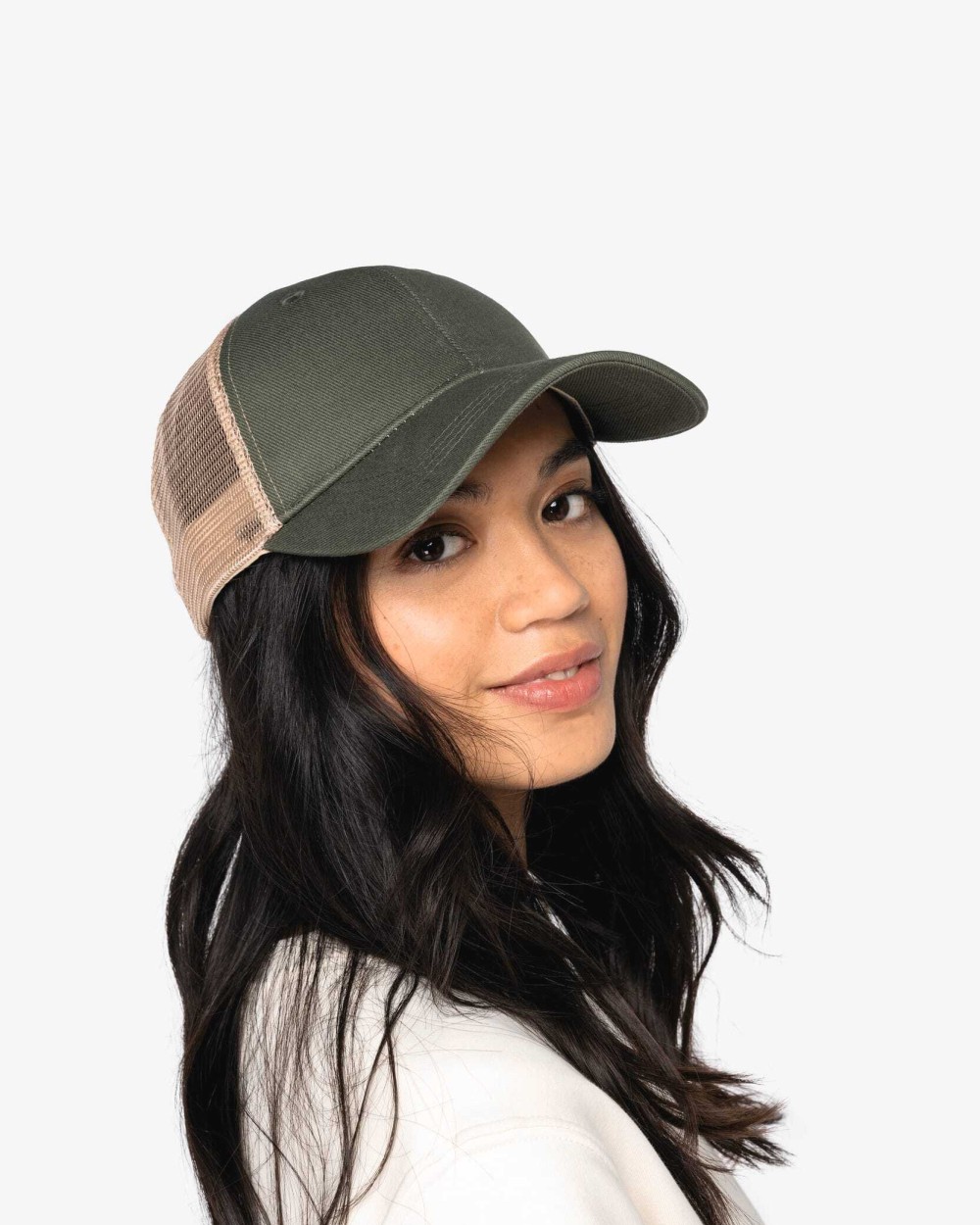 NATIVE SPIRIT Umweltfreundliche Unisex-Trucker-Kappe – 6 Panels Kappen personalisierbar