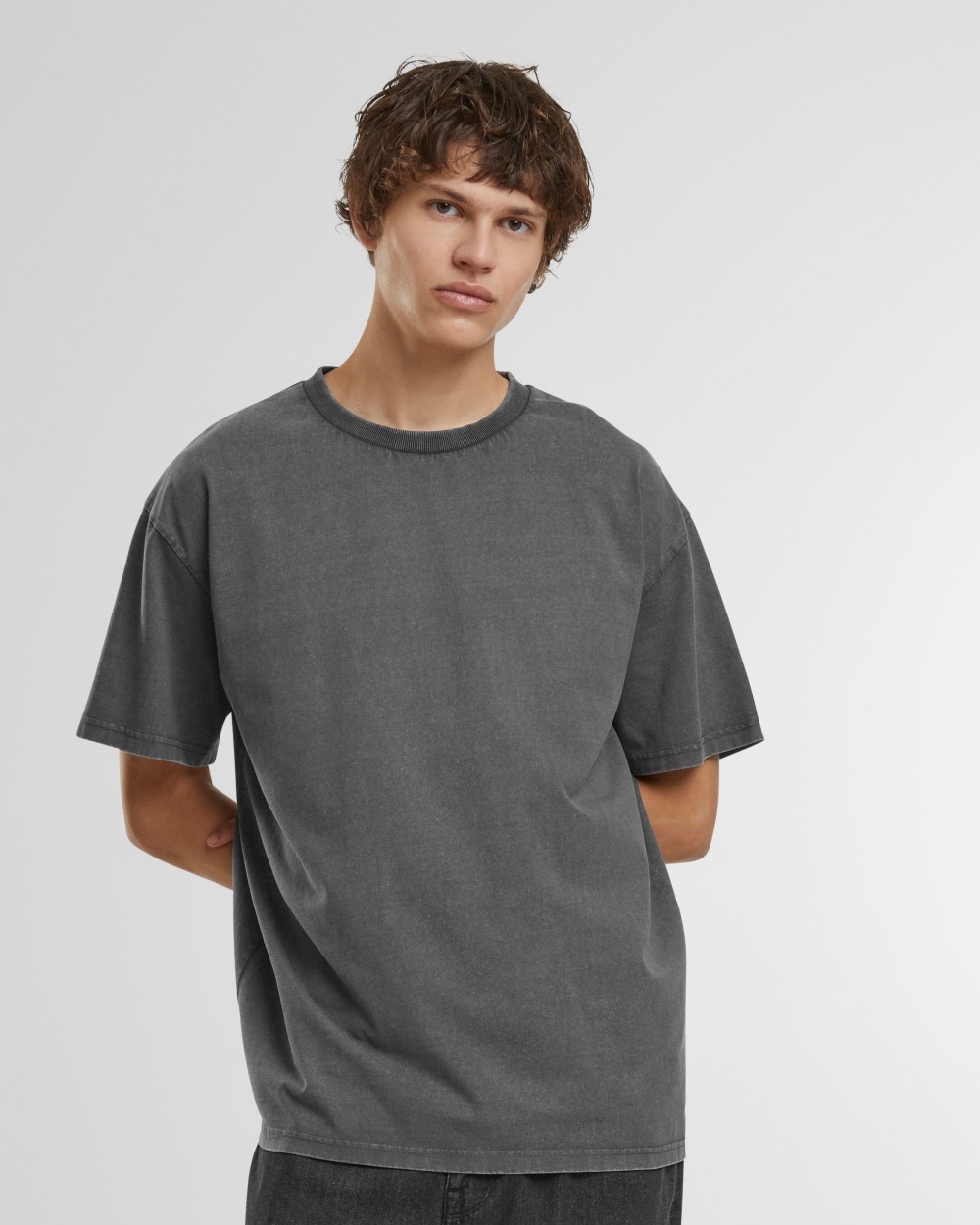 BUILD YOUR BRAND STONEWASH HEAVY LOOSE TEE T-Shirts personalisierbar