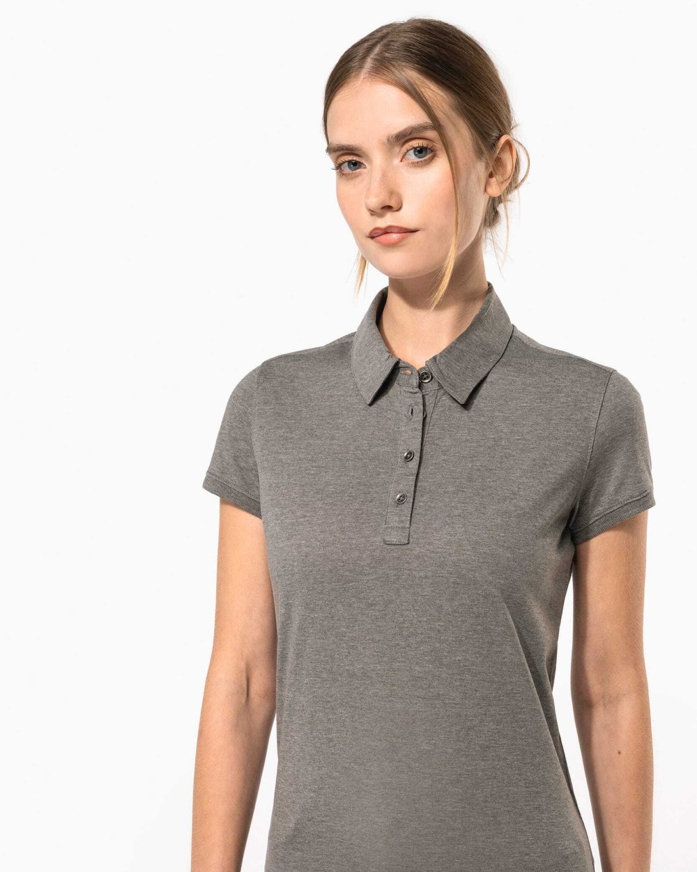 Polo's KARIBAN Damespolo korte mouwen van jersey voor bedrukking &amp; borduring