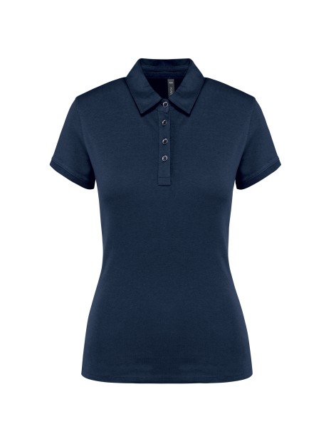 KARIBAN Polo jersey manches courtes femme /api/colors/b68891a9-1d28-4f7a-8deb-775c45027afd personnalisable