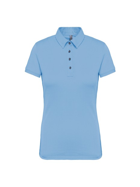 KARIBAN Polo jersey manches courtes femme /api/colors/549fa598-8d61-4fa2-82ad-90f4d2ec39ab personnalisable