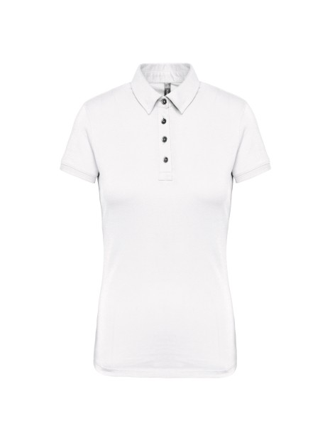 KARIBAN Polo jersey manches courtes femme /api/colors/7a92cd2d-10d2-40b4-928b-296bb7487506 personnalisable