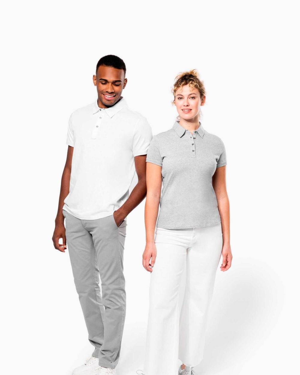 KARIBAN Jersey-Kurzarm-Polohemd für Damen Poloshirts personalisierbar
