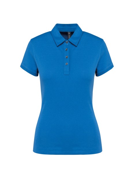 KARIBAN Polo jersey manches courtes femme /api/colors/68572561-1214-42b1-b94c-44fb780d37b4 personnalisable