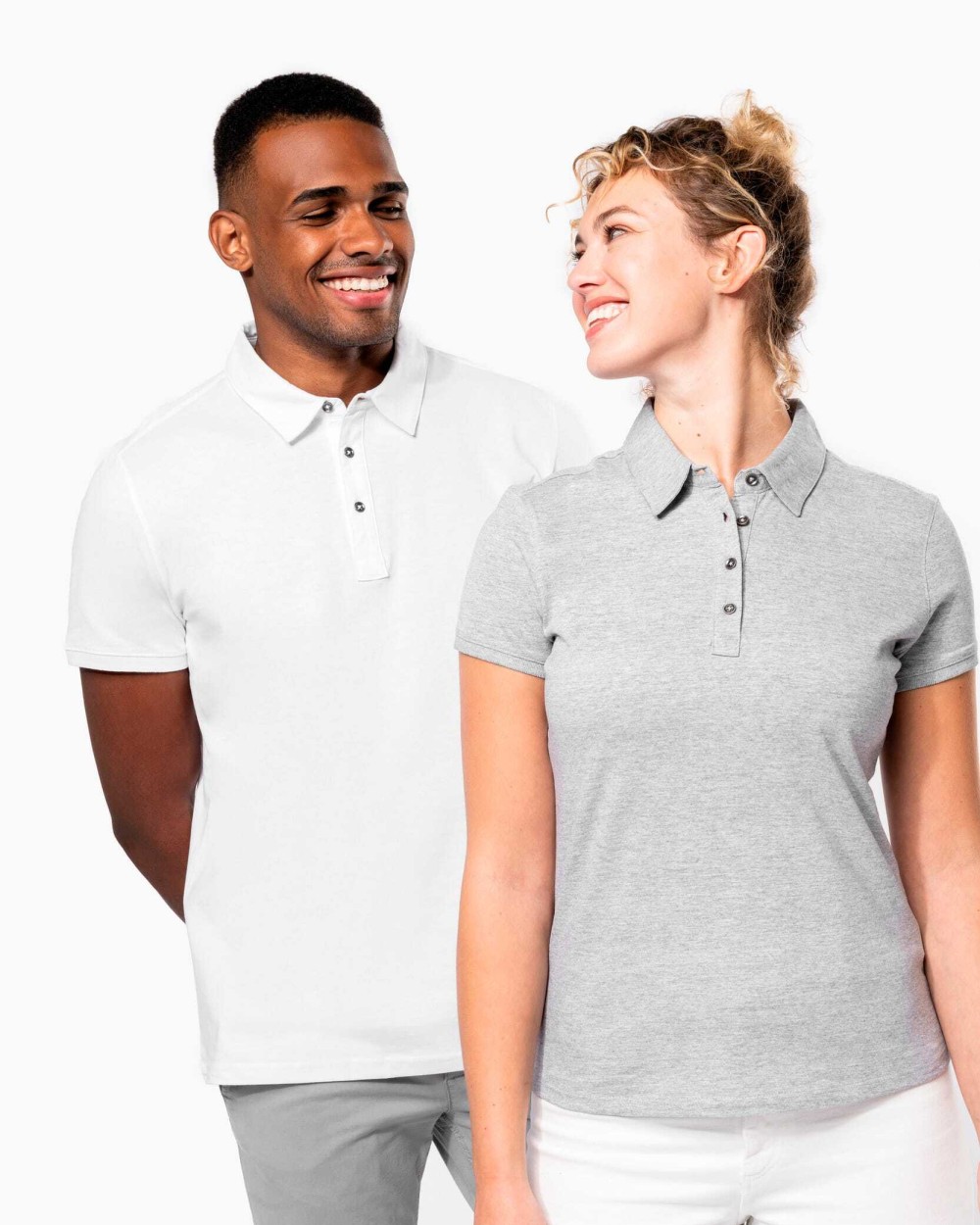 Polo's KARIBAN Damespolo korte mouwen van jersey voor bedrukking &amp; borduring