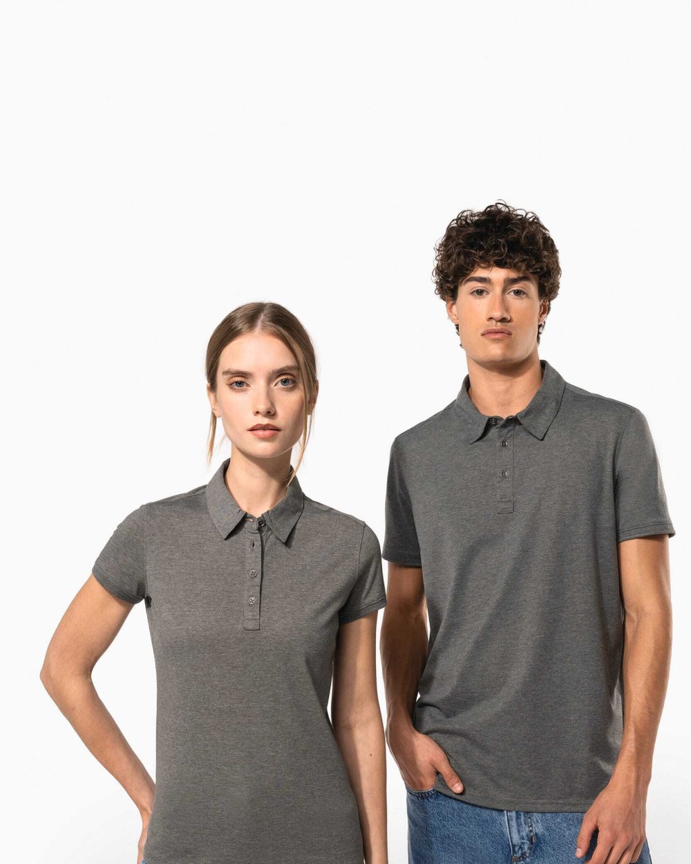 KARIBAN Jersey-Kurzarm-Polohemd für Damen Poloshirts personalisierbar