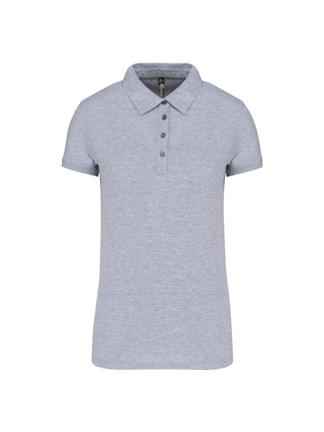 KARIBAN Polo jersey manches courtes femme /api/colors/a37ac46b-201c-43db-9085-8f3a99c04b1c personnalisable