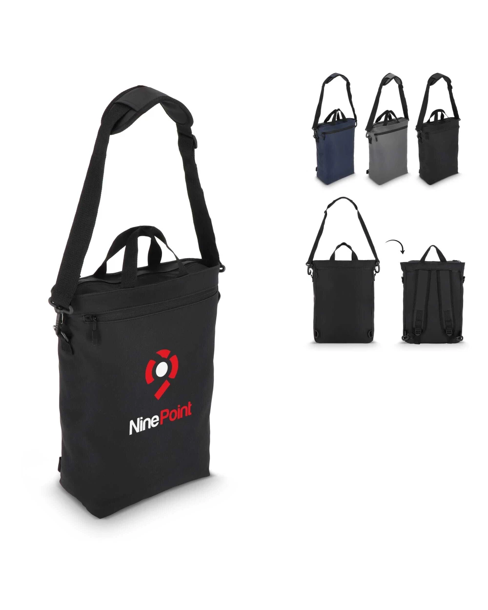 Tassen & Zakken 4DO PU Kyiv laptoprugzak 28 x 42 x 12.5 cm voor bedrukking &amp; borduring