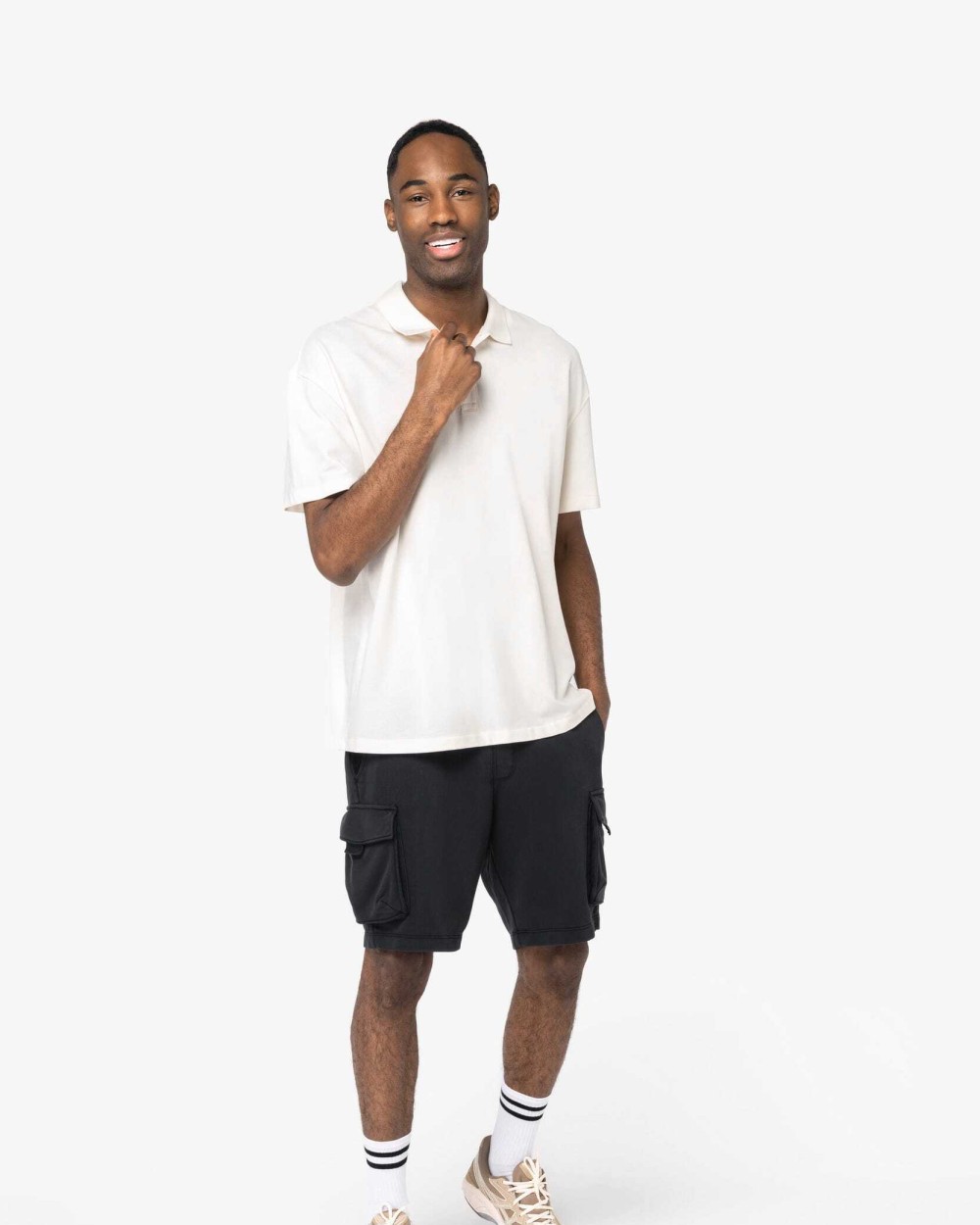 Polo's NATIVE SPIRIT Ecologische herenpolo van piquétricot met afhangende schouders voor bedrukking &amp; borduring