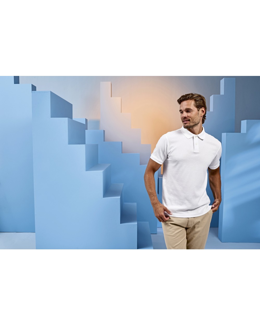 ASQUITH & FOX Men´s Super Smooth Knit Polo Poloshirts personalisierbar