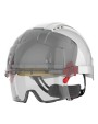 JSP Sicherheitshelm EVO® VISTAlens™ Mikrovisier, belüftet, mit integrierter Überbrille, beschlagfre Zubehör personalisierbar