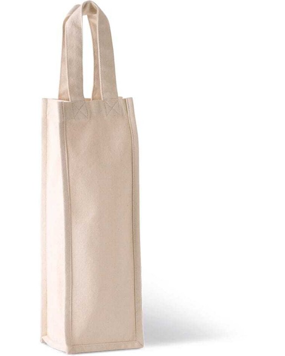 KIMOOD Flaschenbeutel. Baumwollcanvas Taschen personalisierbar