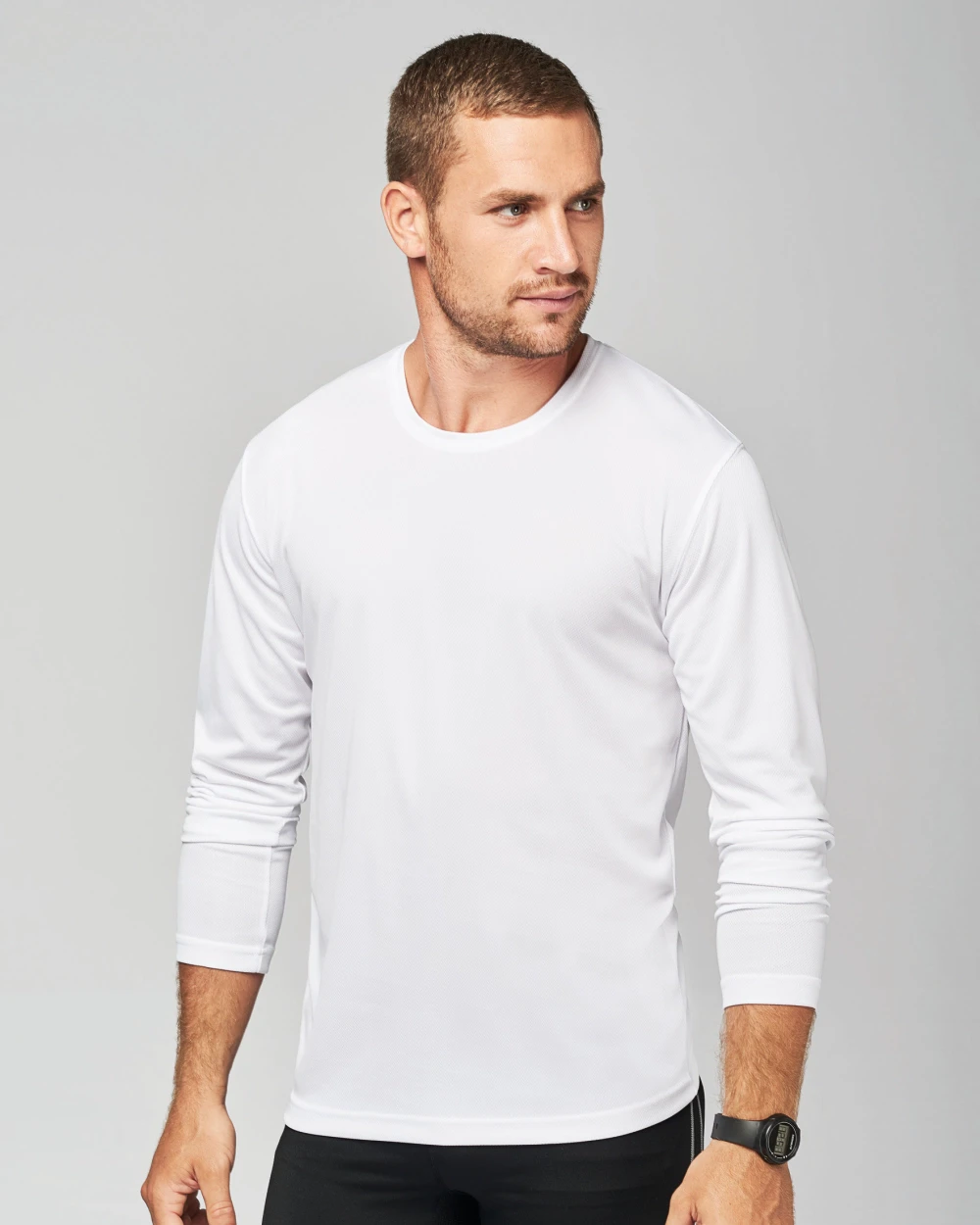 PROACT Herren Basic Sport Funktionsshirt Langarm T-Shirts personalisierbar