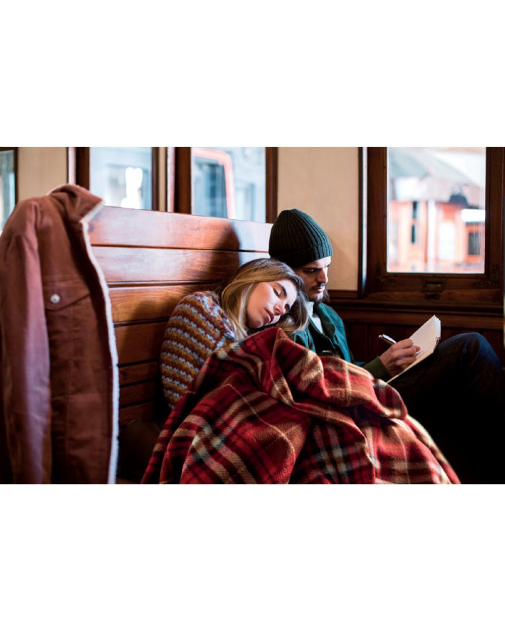 Plaids personnalisable 4DO Couverture de voyage en RPET