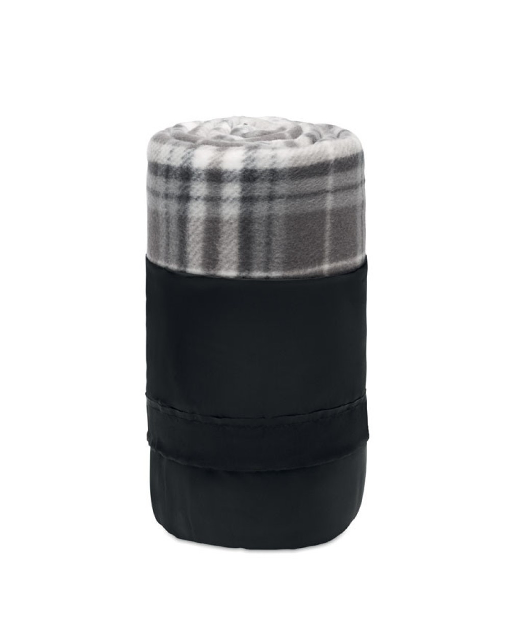 4DO RPET Fleece-Reisedecke Karo Plaids personalisierbar