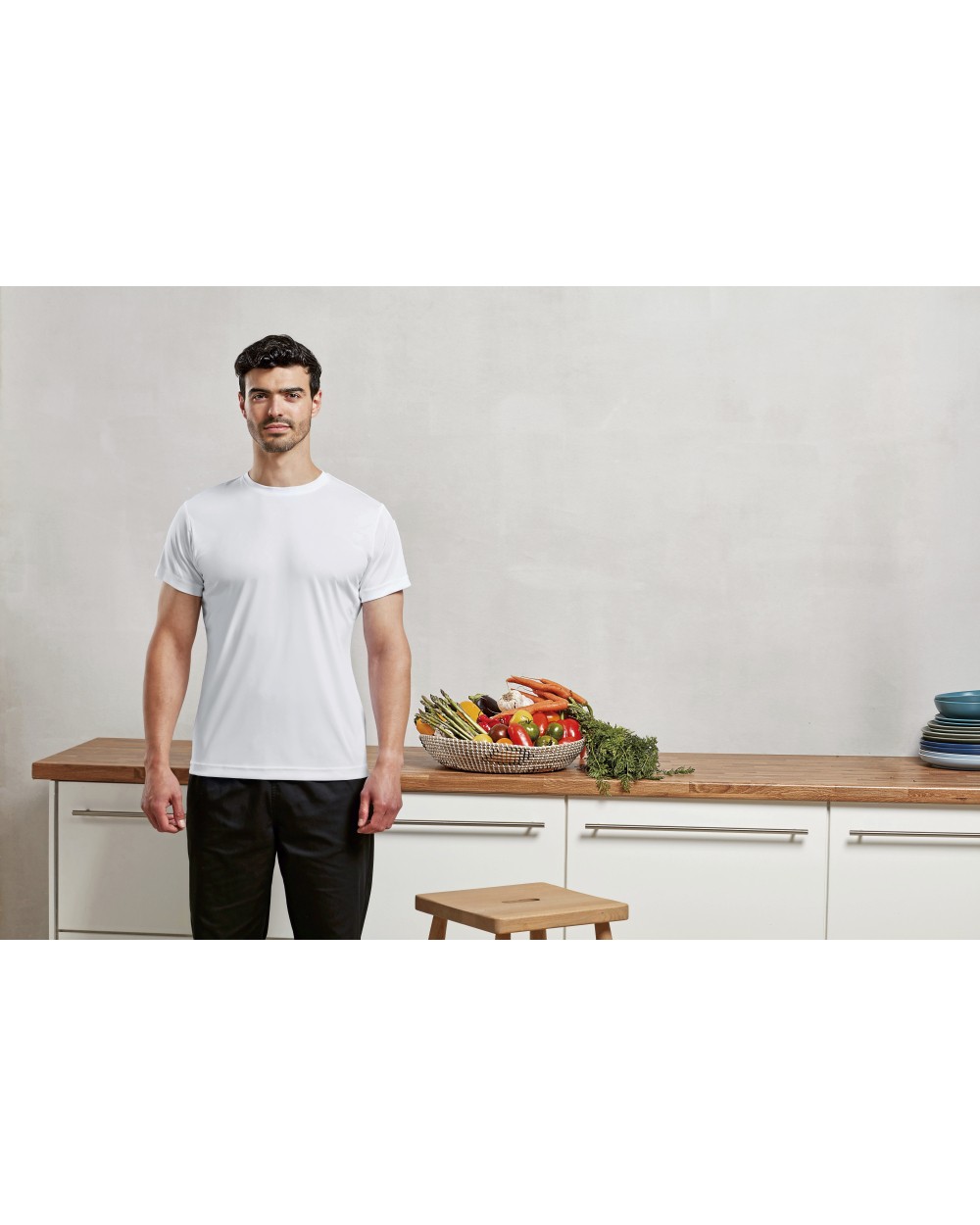 PREMIER Coolchecker Chefs T-Shirt (Mesh Back) T-Shirts personalisierbar