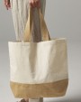 Tote bags personnalisable WESTFORDMILL JUTE BASE CANVAS TOTE