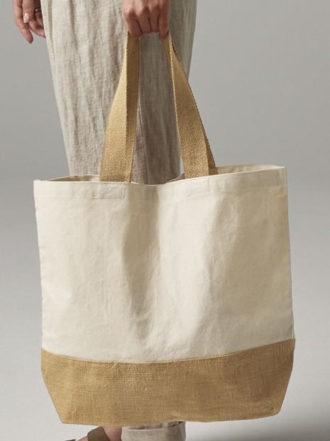 Tote bags à personnaliser WESTFORDMILL JUTE BASE CANVAS TOTE 