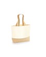 Tote bags personnalisable WESTFORDMILL JUTE BASE CANVAS TOTE